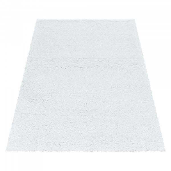 Soffmatta Shaggy Behaglig mjuk Sängmatta Vit (80x250 cm)