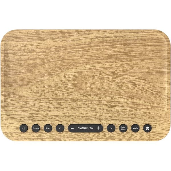 Radiokello - KENWOOD - CR-ST40DAB - Vaalea puu - Bluetooth - DAB+ FM