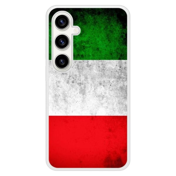 Siliconeförstärkt tryckt skal kompatibelt med Samsung Galaxy S23 FE Italiens flagga