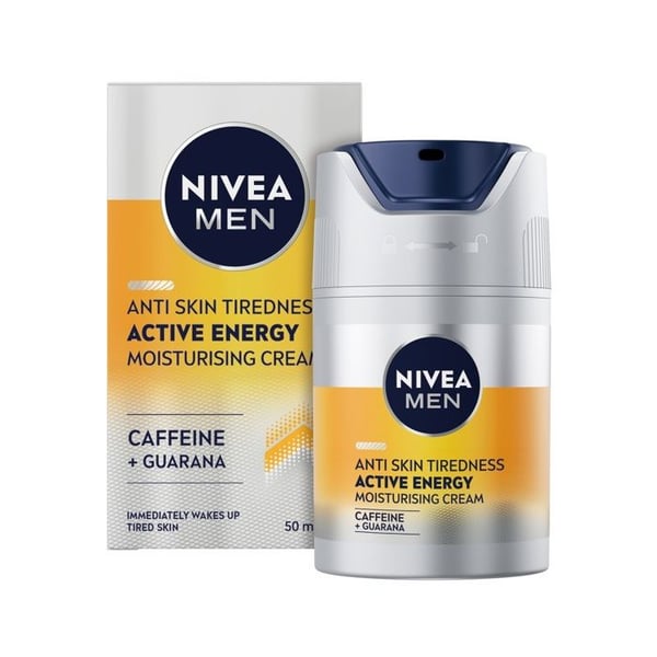 Ansiktskräm - NIVEA - Men Active Energi - 50 ml - Icke fet - Alla hudtyper