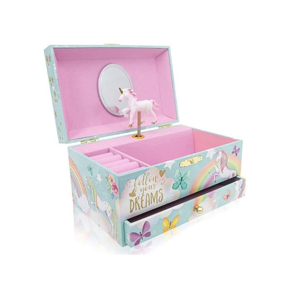 Spelande låda - AVIZAR - Unicorn - Smyckeskrin - Lugn melodi - För flickor från 3 år