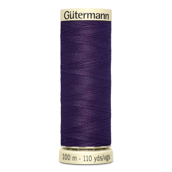 Set med 5 spolar 100m Tråd 100% polyester Gutermann Ref 788988 - Att 257 - ljus aubergine