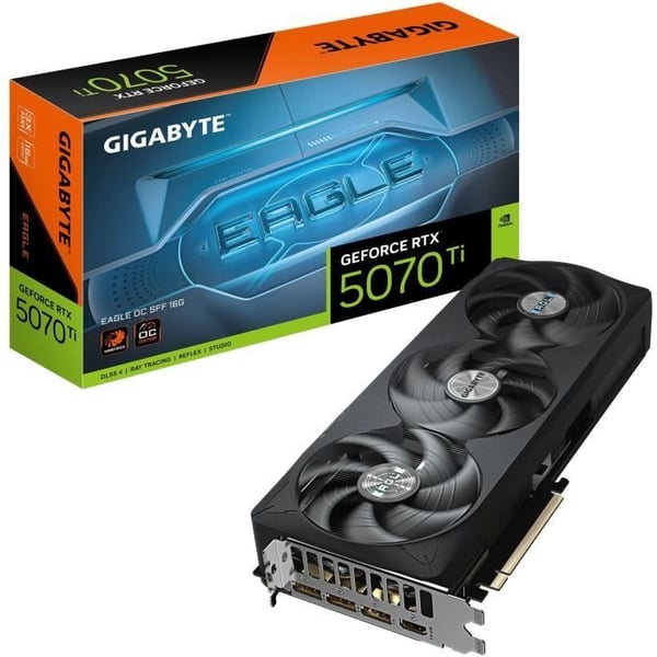 Grafikkort - GIGABYTE - GeForce RTX 5070 Ti EAGLE OC SFF 16G - GDDR7 - 7680x4320 - PCI-E 5.0