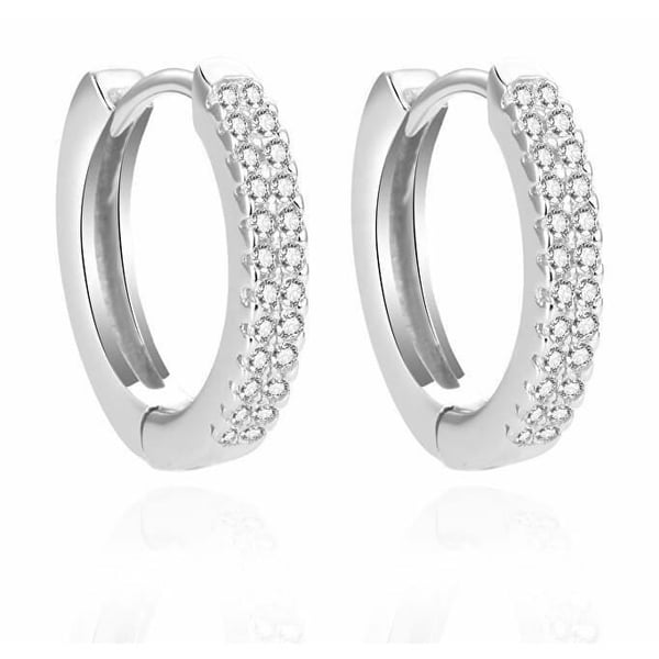 Armband i Silver - Beneto Round - Zirkon - Silverfärgad - För Kvinnor