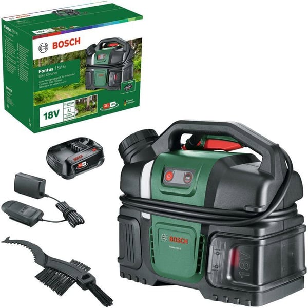 Langaton painepesuri (pyörälle) BOSCH - Fontus 18V-6 - 18V 2.0Ah akku + AL1820 laturi - 6L säiliö