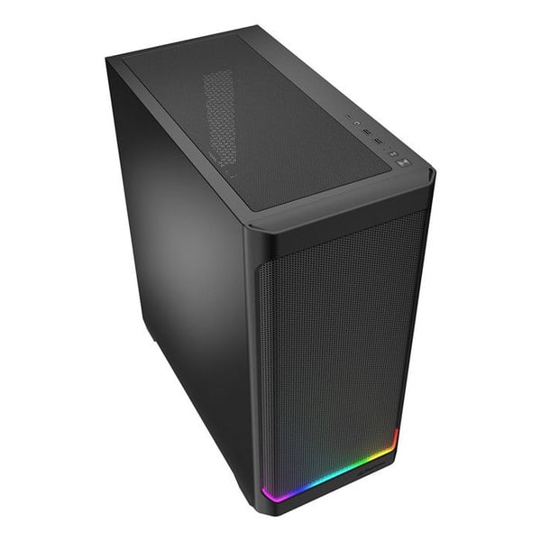 Sharkoon AK4 RGB Strip Case PC ATX Svart med RGB-belysning och USB Type-C