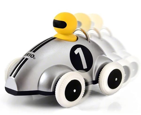 BRIO racer - model 30232 - Push & Go grå - specialudgave