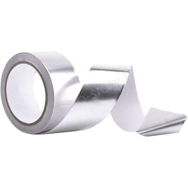 Klistret Band - BUTIK-HISTORIK - ALURUB - Vattentät - Värmebeständig - Aluminium 50mm x 10m