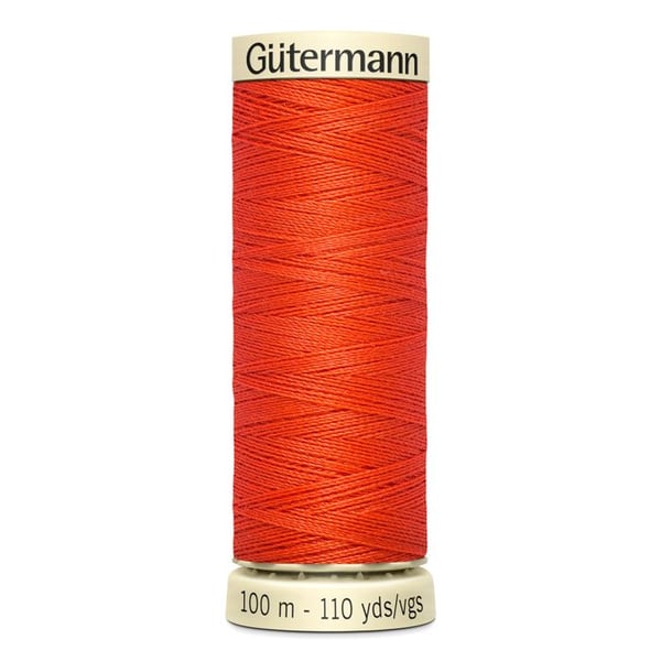 Fil à coudre 100% polyester Gutermann 1 Bobine - Att 155 - orange vif