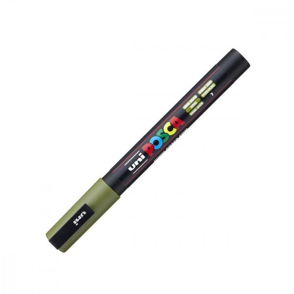 Pigmentpenna - UNIBALL - PC-3M - Oföränderlig - Opaque - Kaki-grön