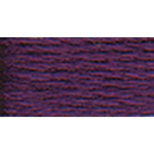Broderigarn perlé - DMC - 116 - Mycket mörk lila - Storlek 8 - 100% lång bomull