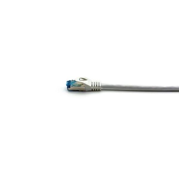 Ethernetkabel Cat.6A - Utrustning - 3m - S/FTP - Vit - Böjd till Rak Kontakt