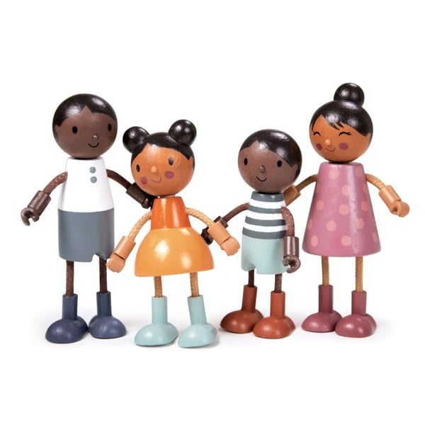Tender Leaf Toys - Familj av trädockor - DAM