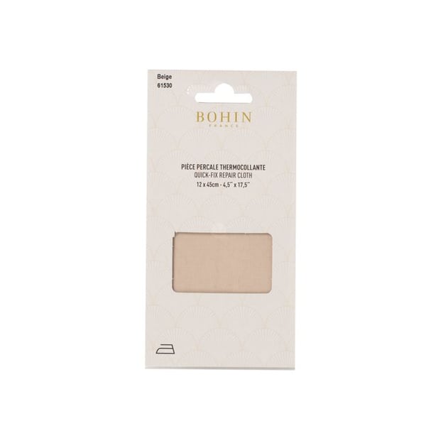 Thermocollant percale 12x45 cm Beige 1 styck