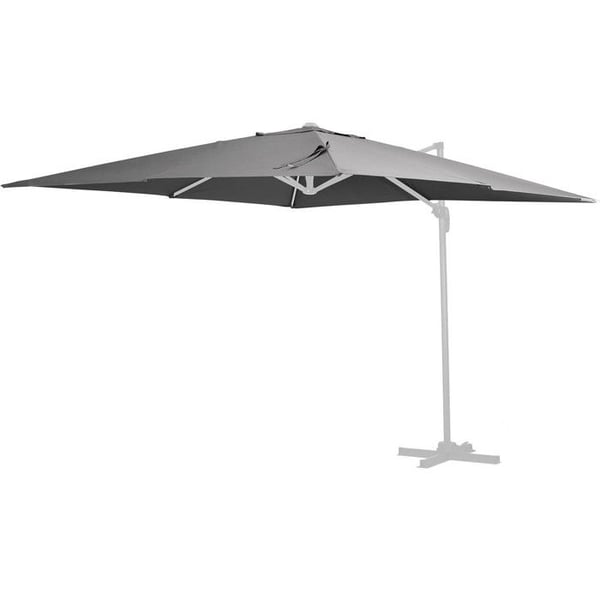 Parasollduk "Sun 4" - 3 x 4 m - Grå