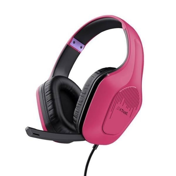 Spelheadset med sladd - TRUST - GXT 415 Zirox - Lätt - Immersiv ljud - Fällbar mikrofon