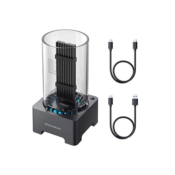 Dockning M.2 Dockning - GRAUGEAR - USB3.2 Gen2 - Tyst Fläkt - Plexiglas | CDON