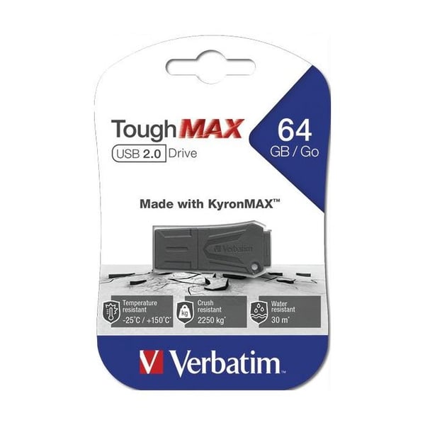 USB-minne - Verbatim - ToughMAX - 64 Go - USB 2.0 - Motståndskraftig och lätt