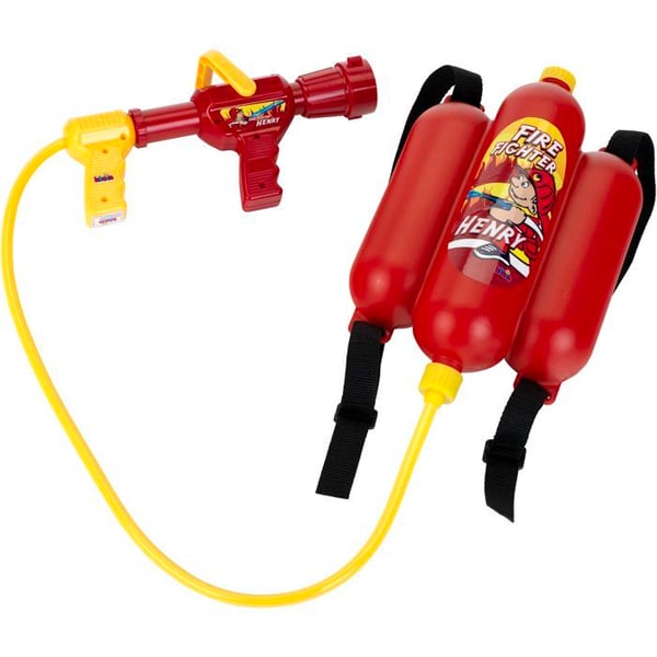 Brandslang för barn - KLEIN - 8932 - 2L ryggsäckstank - Vattenstråle