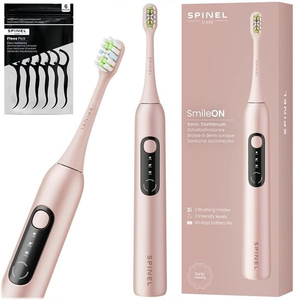 Sonic tandborste - SPINEL - Care SmileON - 3 lägen - USB-C - 60 dagars batteritid