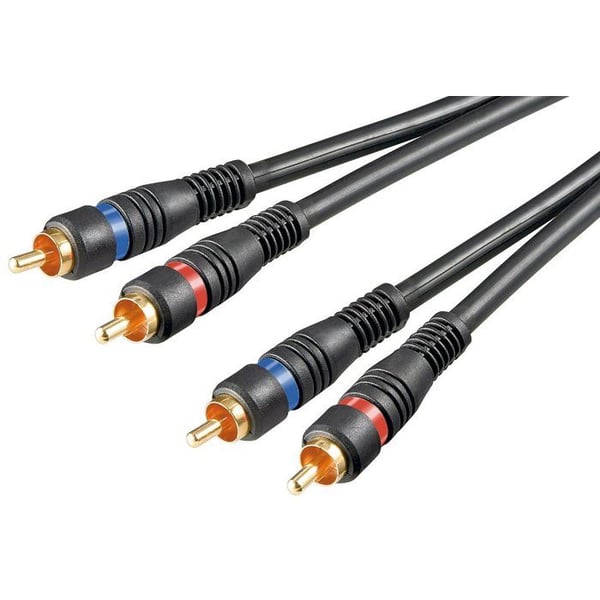 GOOBAY - Goobay ICOC 2RCA-2RCA AUDIO MM-015 HÖG KVALITET M/M KABEL 1,5 Mt