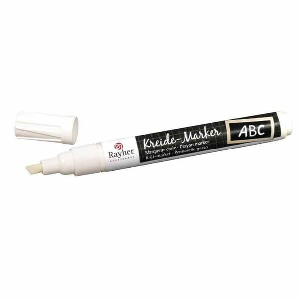 Markör Filttusch Krita vätska - RAYHER - Spets 2 - 6 mm - Oföränderlig - Fin