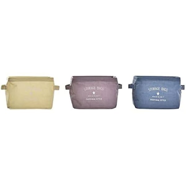 Korg - DKD HOME DECOR - Standard - Tyg - 20x16x15 cm - Färger Gul, Blå, Granat Korg - DKD HOME DECOR - Standard - Tyg - 20x16x15 cm - Färger Gul, Blå, Granat