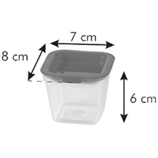 Hygiejniske frysebokse i gennemsigtigt plastik - Tescoma Purity - Sæt af 4