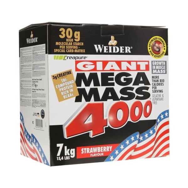 WEIDER MEGA MASS 4000 Jordgubb 7 kg