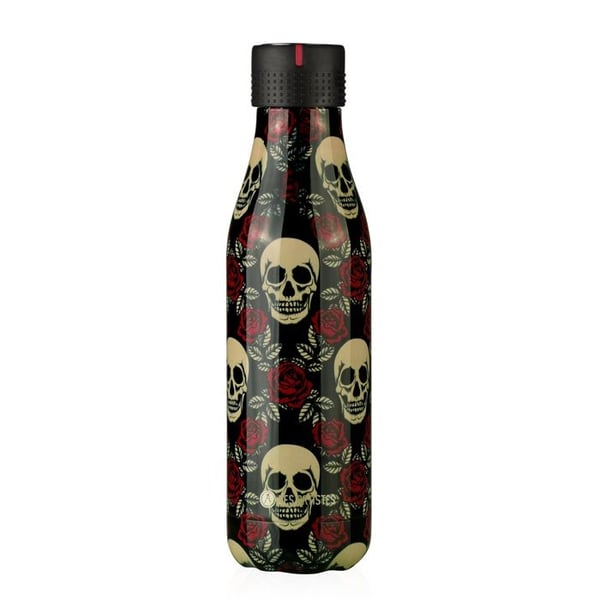 Isolerad flaska - LES ARTISTES PARIS - Bottle'up - 50 cL - Dubbelvägg av rostfritt stål - Skalle