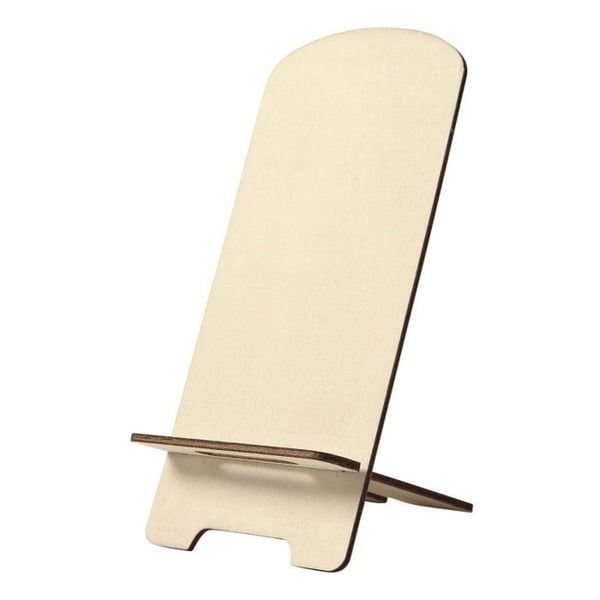 MégaCréa DIY - Trä telefonställ att montera och dekorera 22 x 9 cm 2 stycken