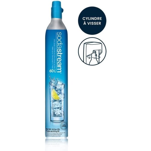 Ladda upp gas SODASTREAM - Originalsystem med riktning - Upp till 60L kolsyrat vatten