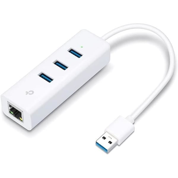 TP-Link UE330 USB 3.0 Gigabit Ethernet-adapter & USB 3.0 HUB med 3 USB-portar