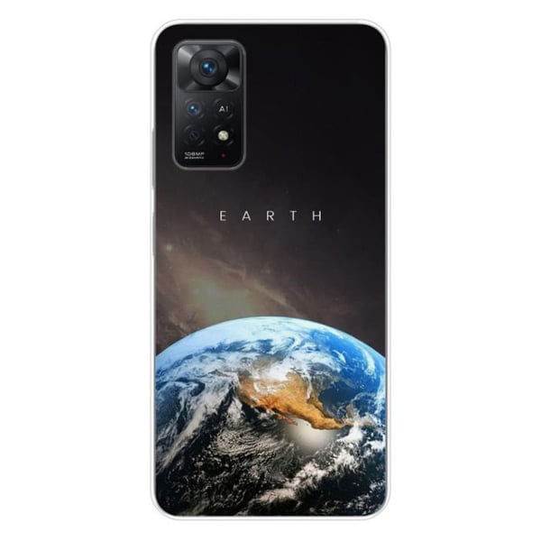 Tryckt silikonfodral kompatibelt med Xiaomi Redmi Note 11 Pro Plus 5G Earth