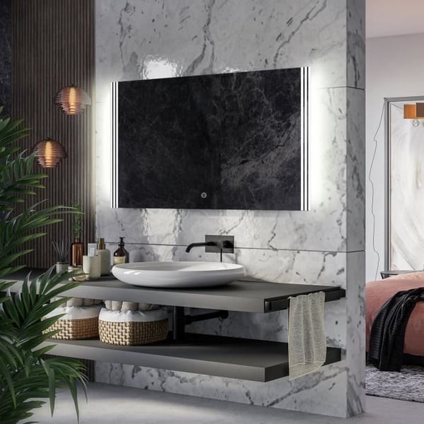 Alasta, LED Spegel med Touch Switch, Arica 100x80 cm