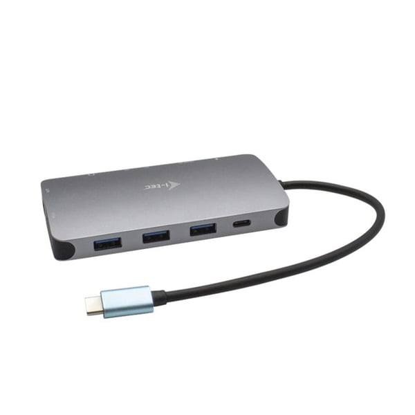 USB-C dockingstation - I-TEC - 4K HDMI, VGA, RJ45, USB-C, 100W, 3xUSB 3.1, hukommelseskort