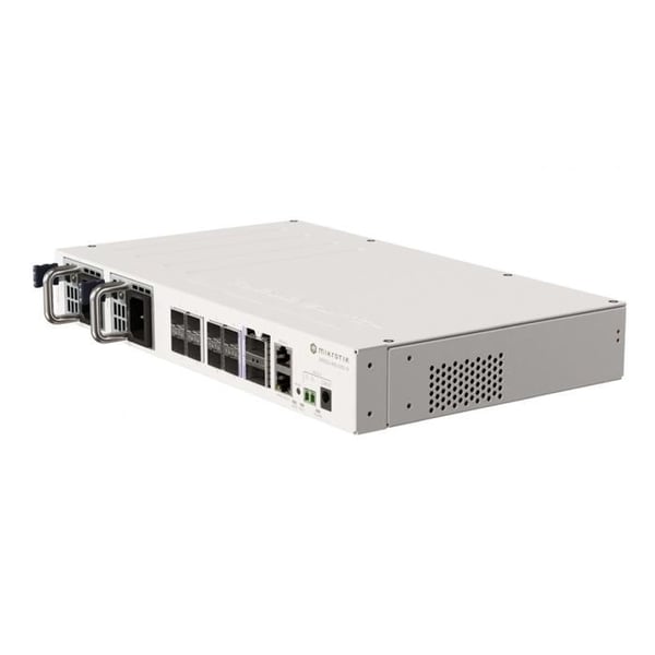 Multilayer switch - MikroTik - CRS510-8XS-2XQ-IN - 100 Gigabit - 8 SFP28-portar - PoE 802.3bt