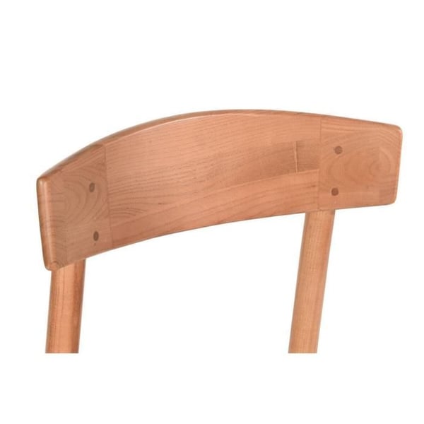 Matsalsstol - Brun - Fiber och alm - 48 x 40 x 76 cm - Lantlig stil