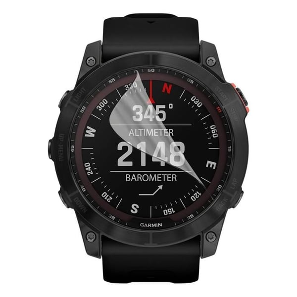 skyddsglas för Garmin Fenix 7X [Pack 6] Ultra Tunn Plastisk Skyddsfilm Phonillico