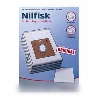 Dammsugarpåsar - NILFISK - Olika Modeller - 5 Påsar + 1 Filter - Tillbehör för Apparater