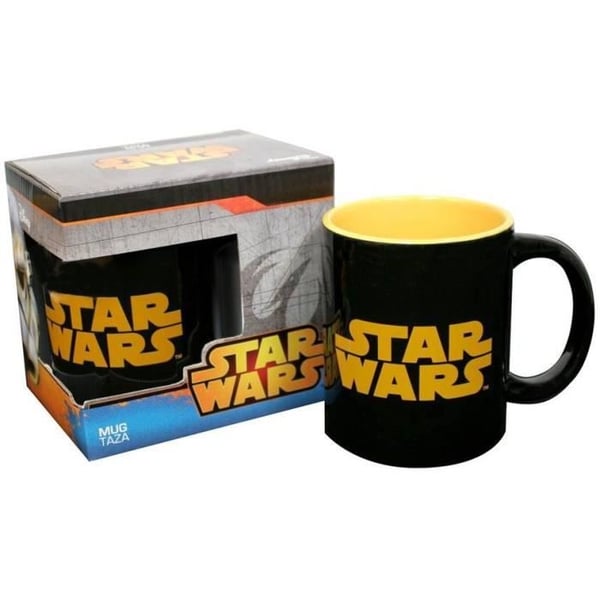 Mugg Star Wars - Star Wars - Logotyp SW Orange - Svart - Keramik - 320ml