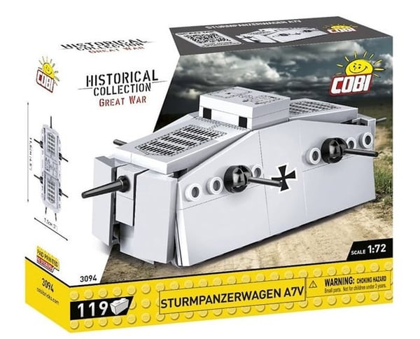 Modell - COBI - Sturmpanzerwagen A7V - Plast - Beige - 14 år och uppåt
