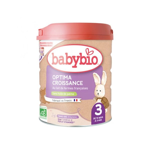 Babybio optima 3 tillväxtmjölk 3:e åldern 800g