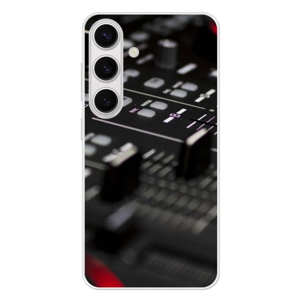 Coque i förstärkt silikon med tryck, kompatibel med Samsung Galaxy S24 Dj Mixer