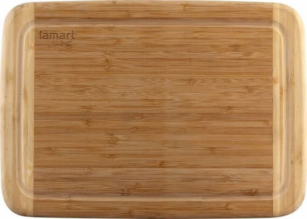 Bureau - LAMART - 42004666 - Skrivbord i bambu - Höger - Enkel montering - Brun
