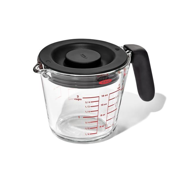 Mitta-astia - Oxo - Good Grips - 500 ML - Borosilikaattilasi - Tiivis kansi