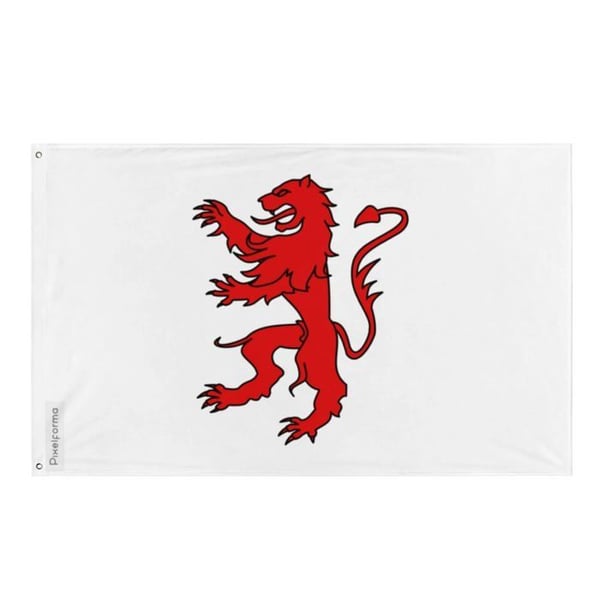 Gersflagga – 90 x 150 cm – Hållbar Polyester – 2 Metallöljett – Inomhus / Utomhus – Pixelforma