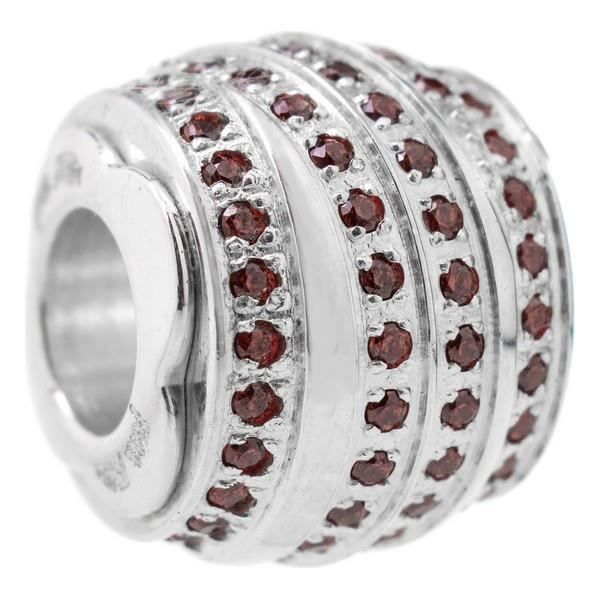 Bijoux - Folli Follie - 3P16F016R - Glaspärla - Grå - Silver 925 - 1,5 cm