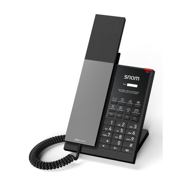 IP-telefon - SNOM - HD350A - Svart - PoE - Bakgrundsbelyst LCD-skärm