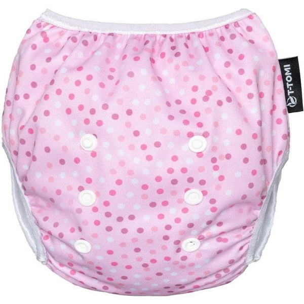 T-TOMI Filt med volanger, rosa prickar